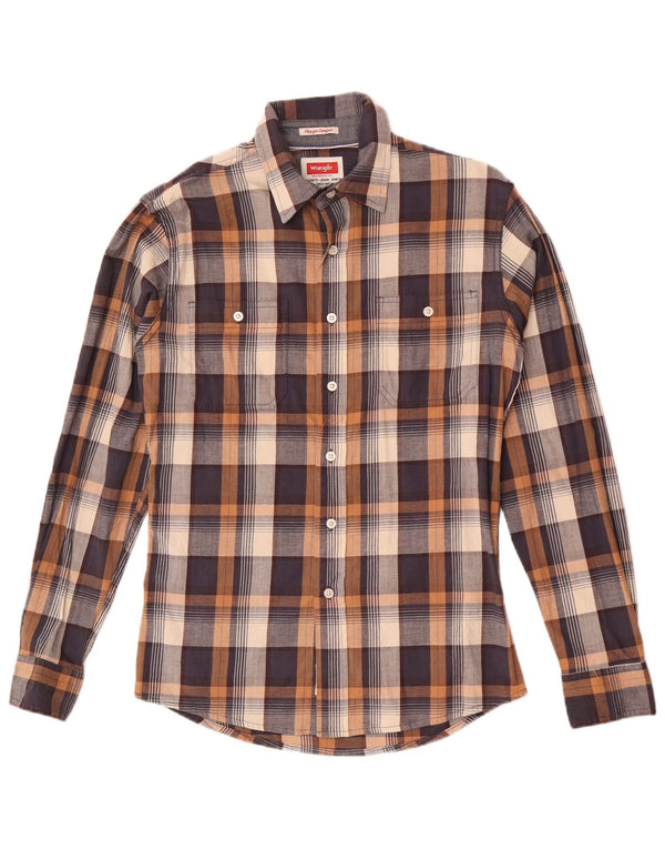Wrangler Chemise en flanelle pour homme en coton à petits carreaux multicolores