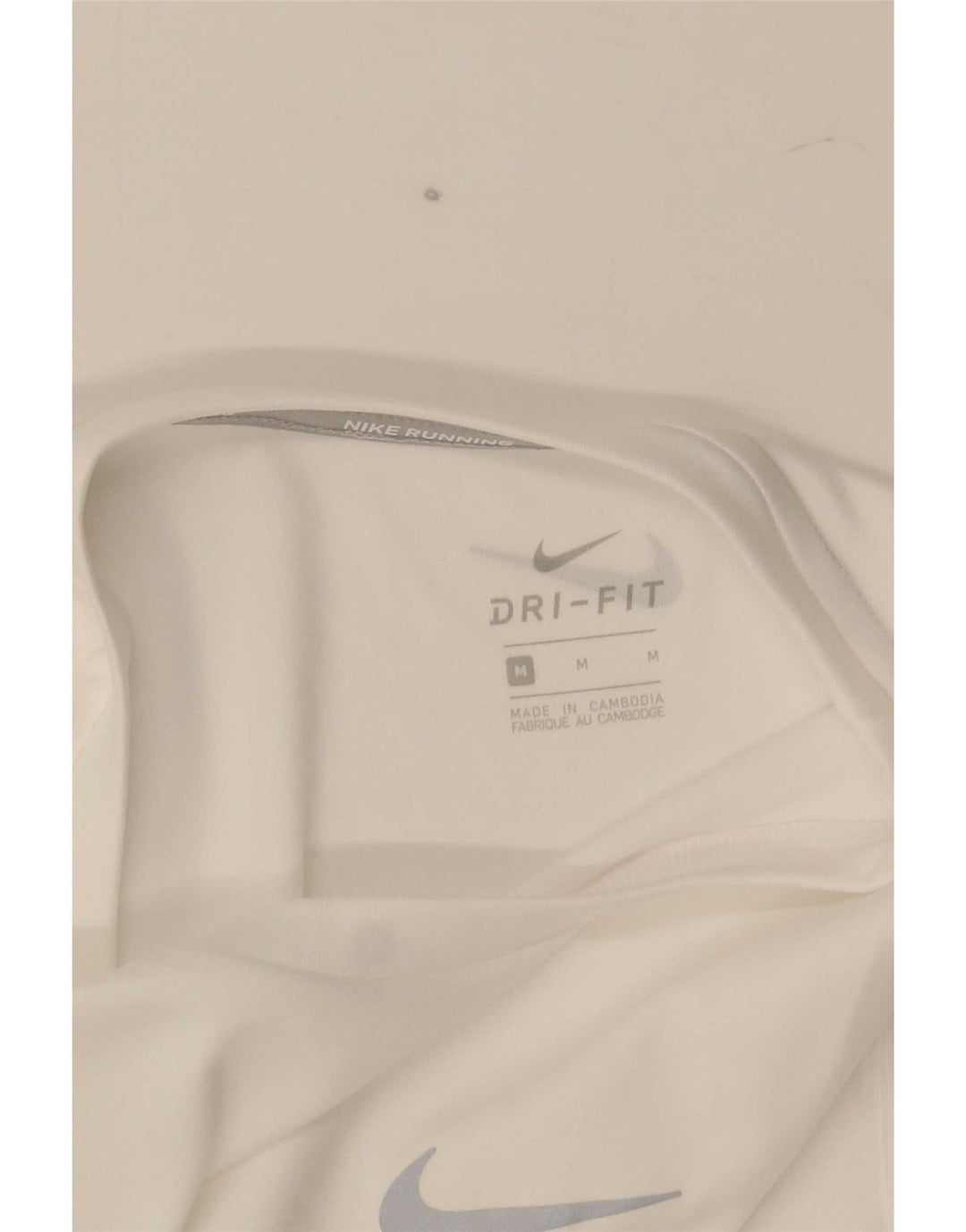 Nike Hommes Dri Fit T-Shirt Haut Blanc Moyen