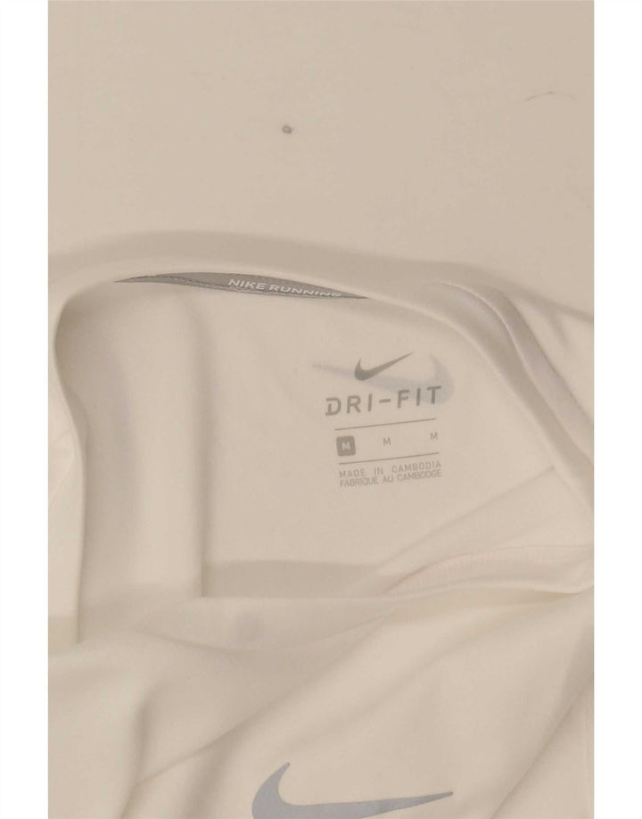 Nike Hommes Dri Fit T-Shirt Haut Blanc Moyen