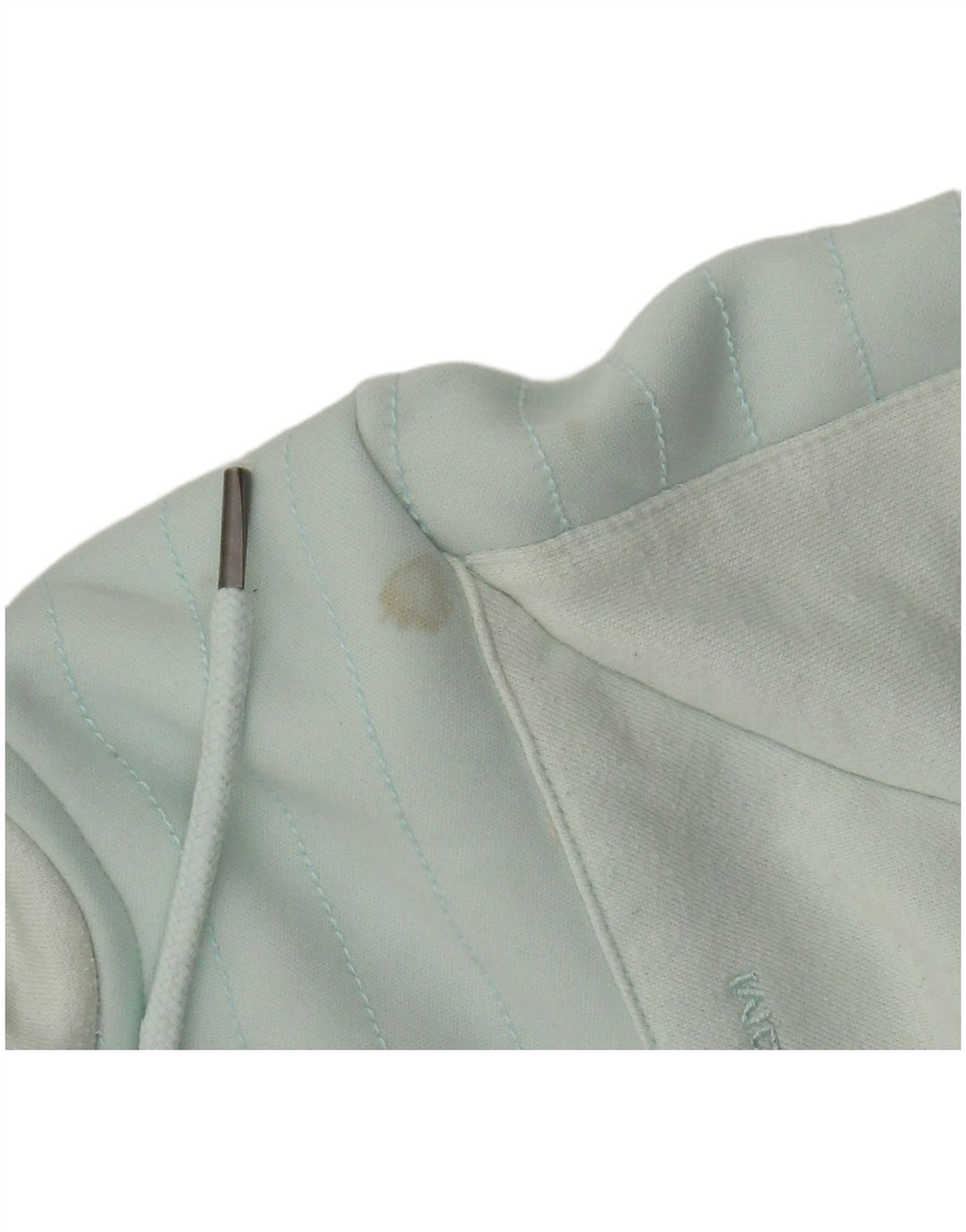 VOLCOM Pull à capuche à col zippé pour femme UK 12 Coton vert moyen