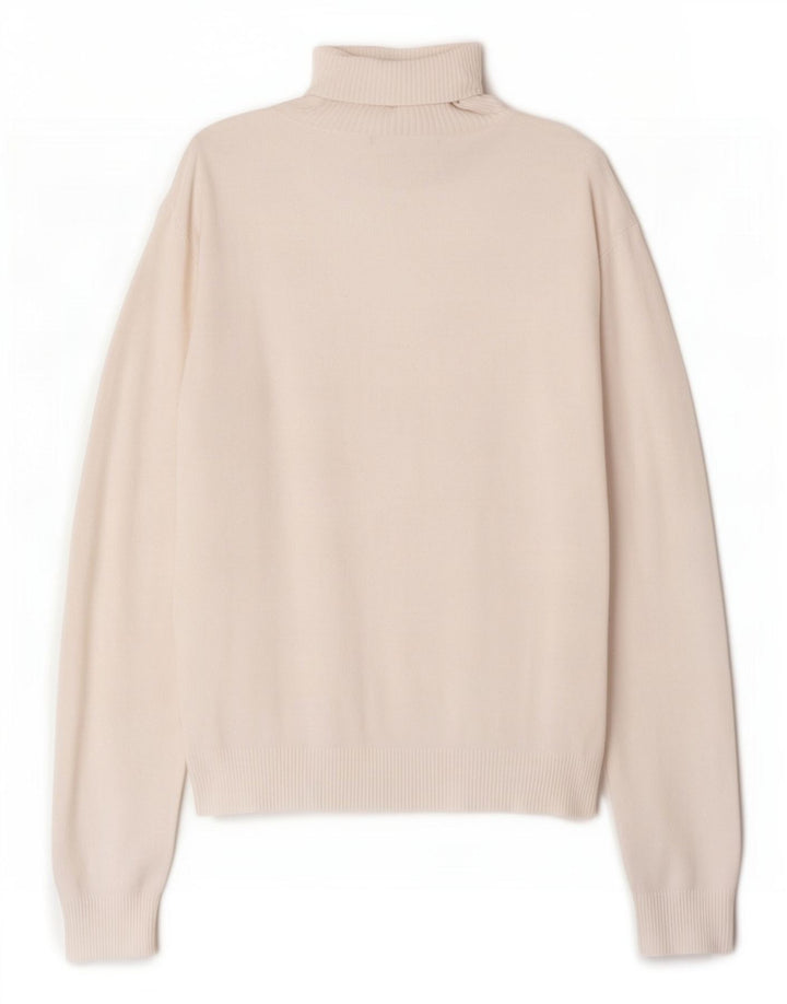 Zara Pull col roulé pour femme UK 14 Grande rayonne blanche