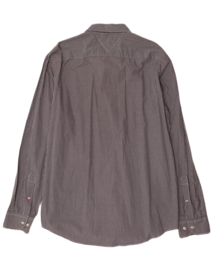 TOMMY HILFIGER Chemise Regular Fit Homme XL Gris Vichy