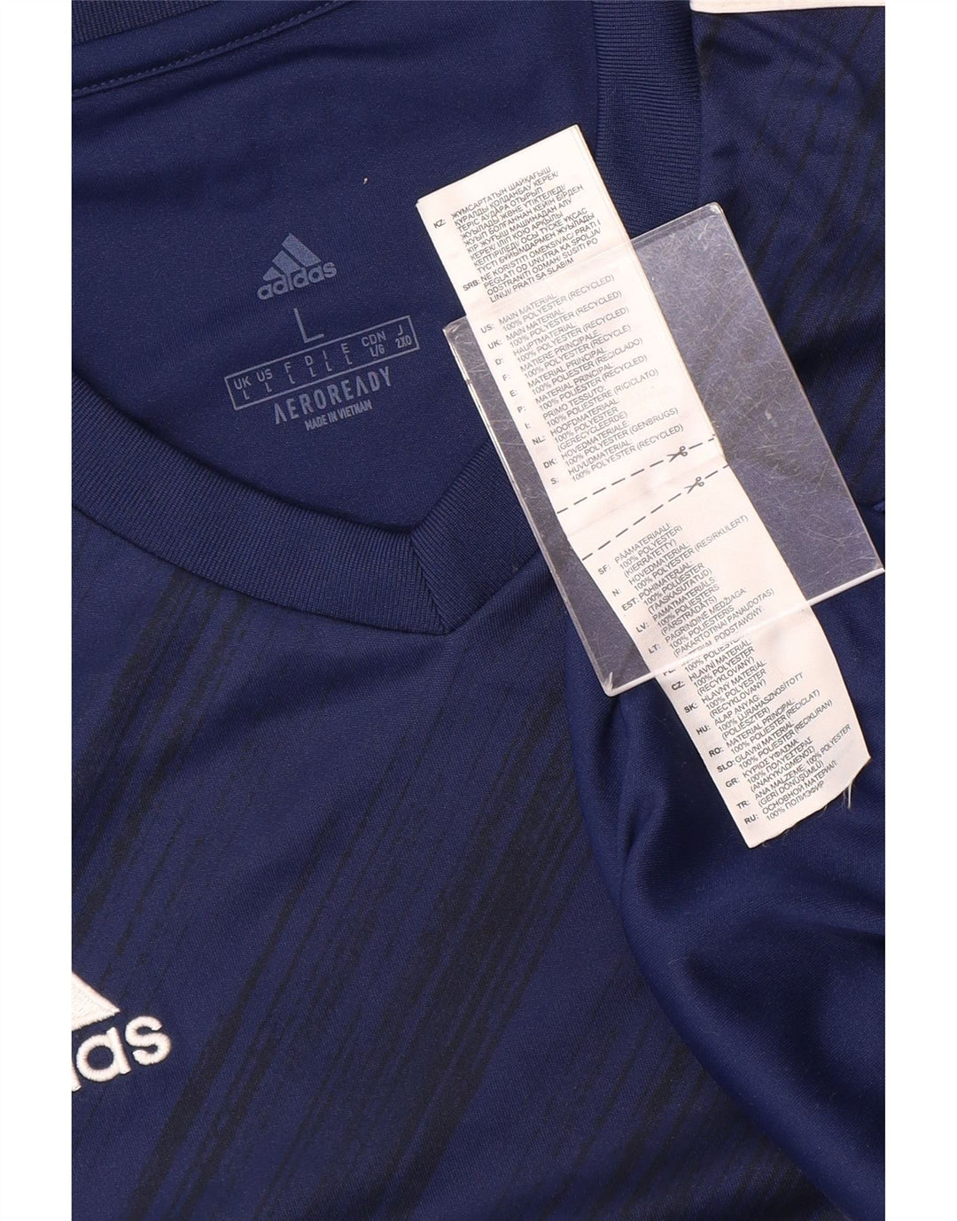 Adidas Hommes Aeroready T-Shirt Haut Grand Bleu Marine Polyester