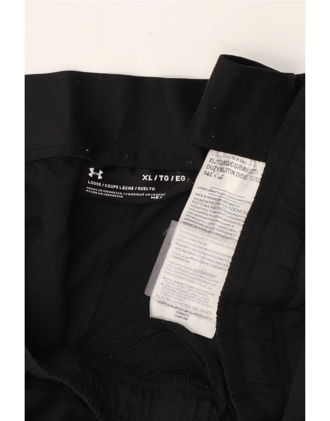 Under Armour Short de Sport Regular Homme XL Noir Polyester