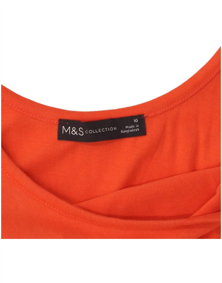 Marks & Spencer Robe longue sans manches pour femme UK 10 Small Orange