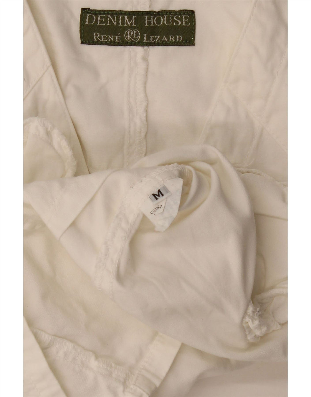RENÉ LEZARD Gilet Femme UK 12 Moyen Blanc Coton