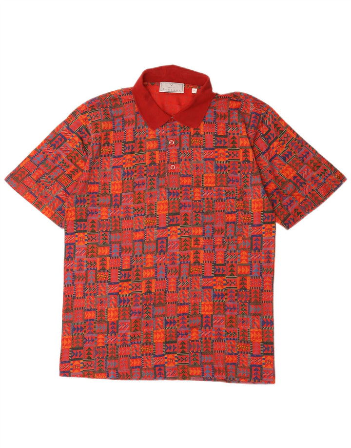 Scolari Polo Homme Rouge Moyen Géométrique