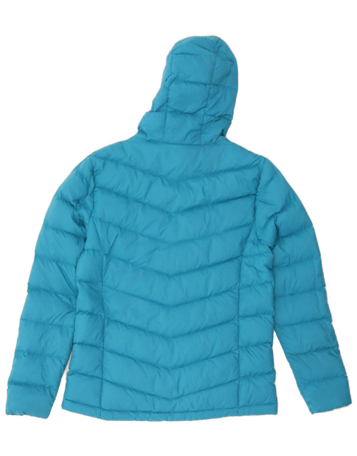 EDDIE BAUER Womens Hooded Padded Jacket UK 10 Small Blue Nylon Vintage Eddie Bauer and Second-Hand Eddie Bauer from Messina Hembry 
