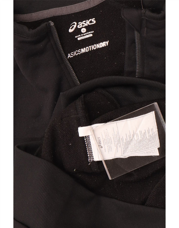 Asics Veste de survêtement pour homme Petit Noir Polyester