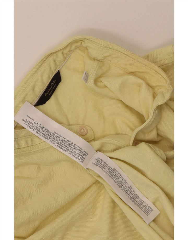 MASSIMO DUTTI Polo Homme Grand Jaune Coton