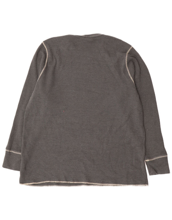 Nike Haut à manches longues pour homme en coton gris 3XL