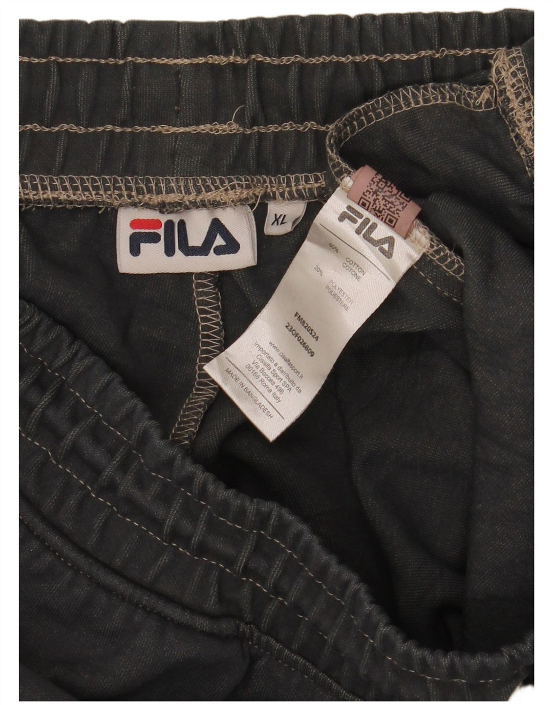 Fila Pantalon De Survêtement XL Gris Rayé Coton Homme