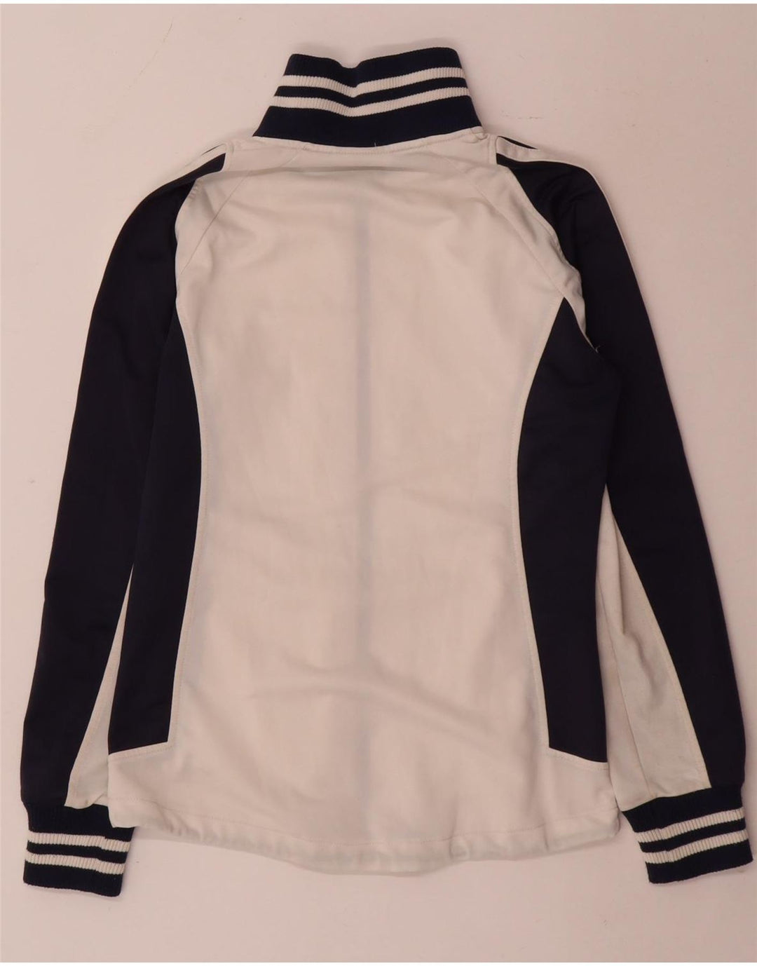Asics Veste de survêtement pour femme UK 12 Medium Blanc Colourblock
