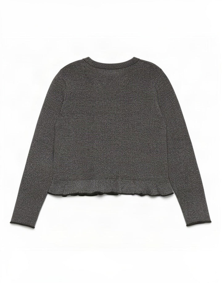 Zara Haut à manches longues pour femme UK 16 Large Gris