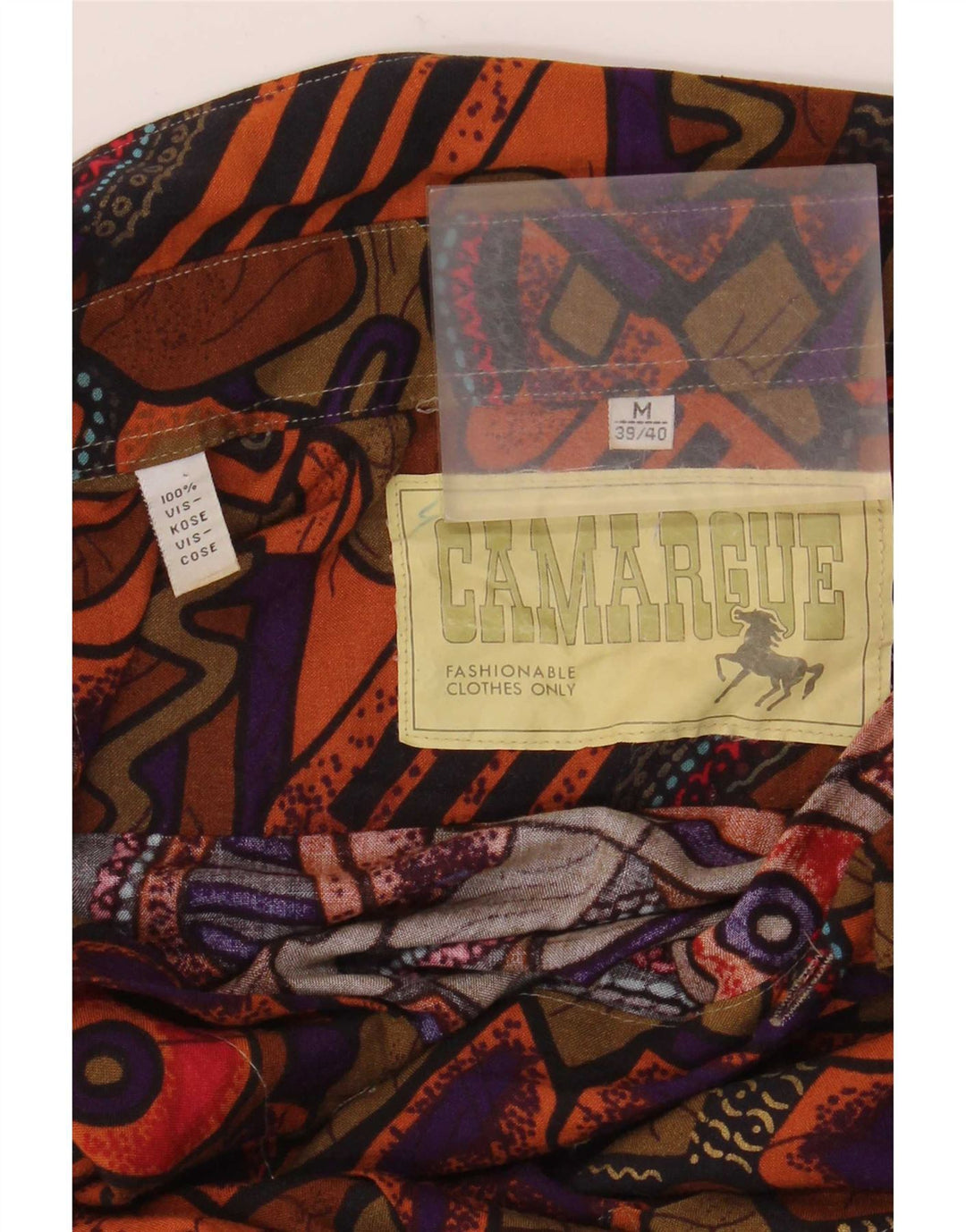 Chemise Camargue Homme Motif Abstrait Taille 39/40 Moyen Multicolore