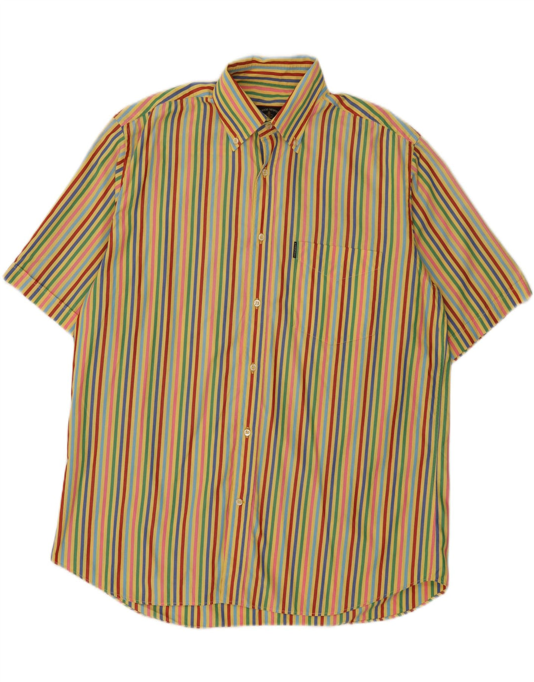 Amerigo Vespucci Chemise à manches courtes pour hommes XL rayé multicolore