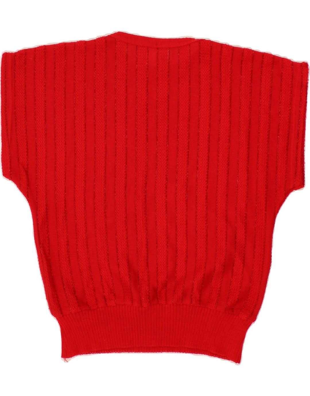 C&A Womens Short Sleeve Crew Neck Jumper Sweater Size 44/46 Large Red Vintage C&A and Second-Hand C&A from Messina Hembry 