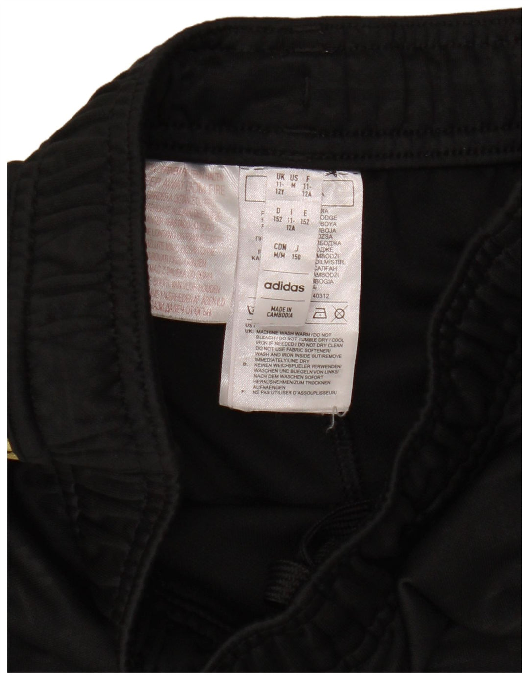 Adidas Short de sport garçon 11-12 ans Noir Polyester