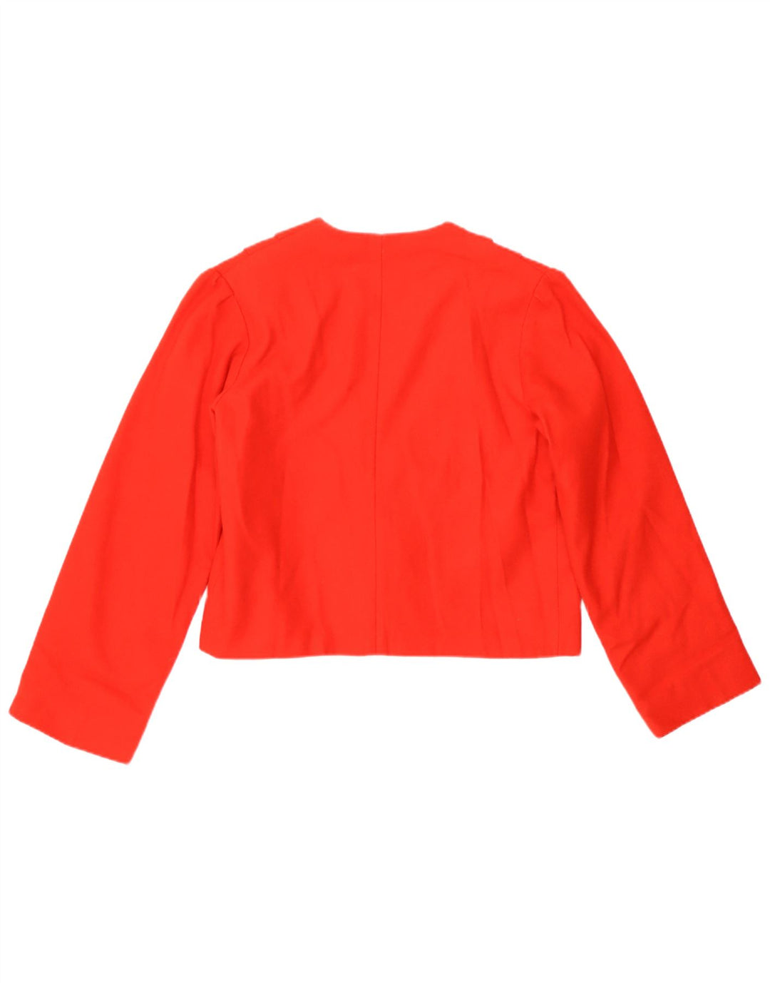 vintage Femmes 1 Bouton Crop Blazer Veste UK 8 Petit Rouge