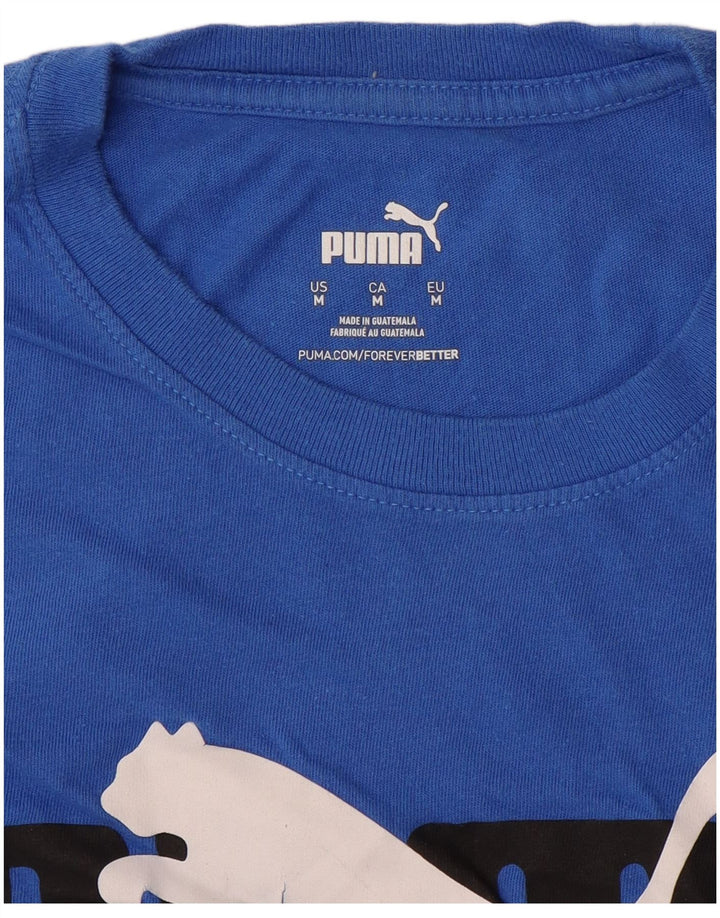 PUMA T-Shirt Graphique Homme Bleu Moyen