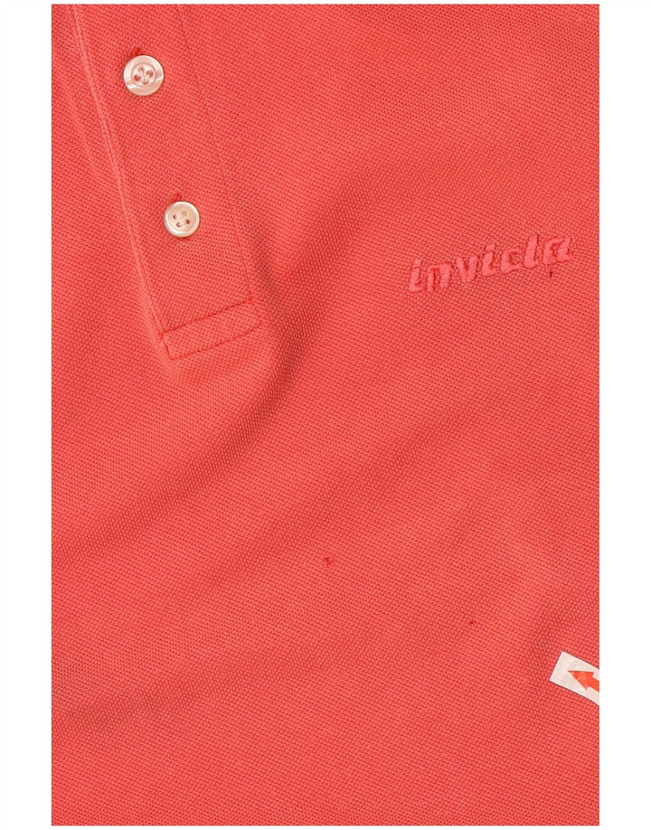 Invicta Polo à manches longues pour homme Grand coton rouge