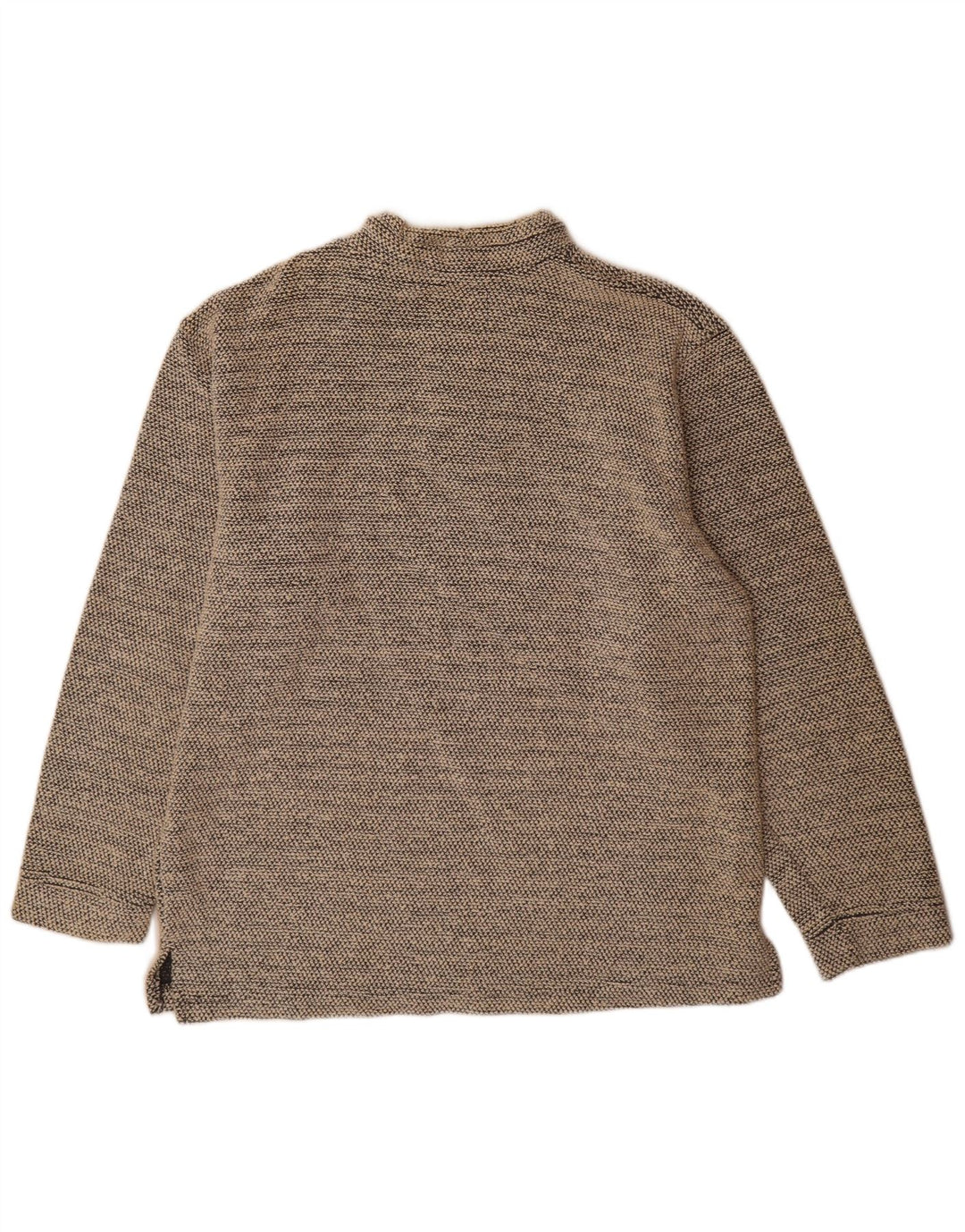 Weird Fish Sweat-shirt à col zippé pour homme en coton gris Taille L