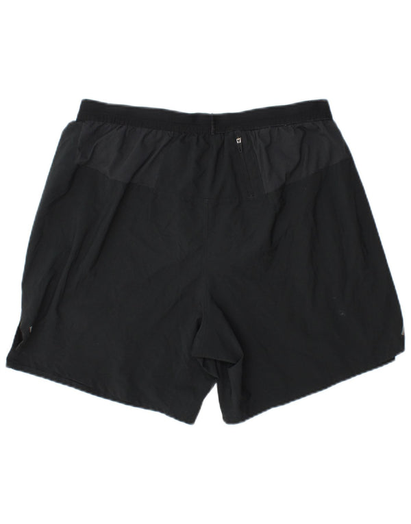 Nike Short de sport Dri Fit pour homme en polyester bleu marine Taille L