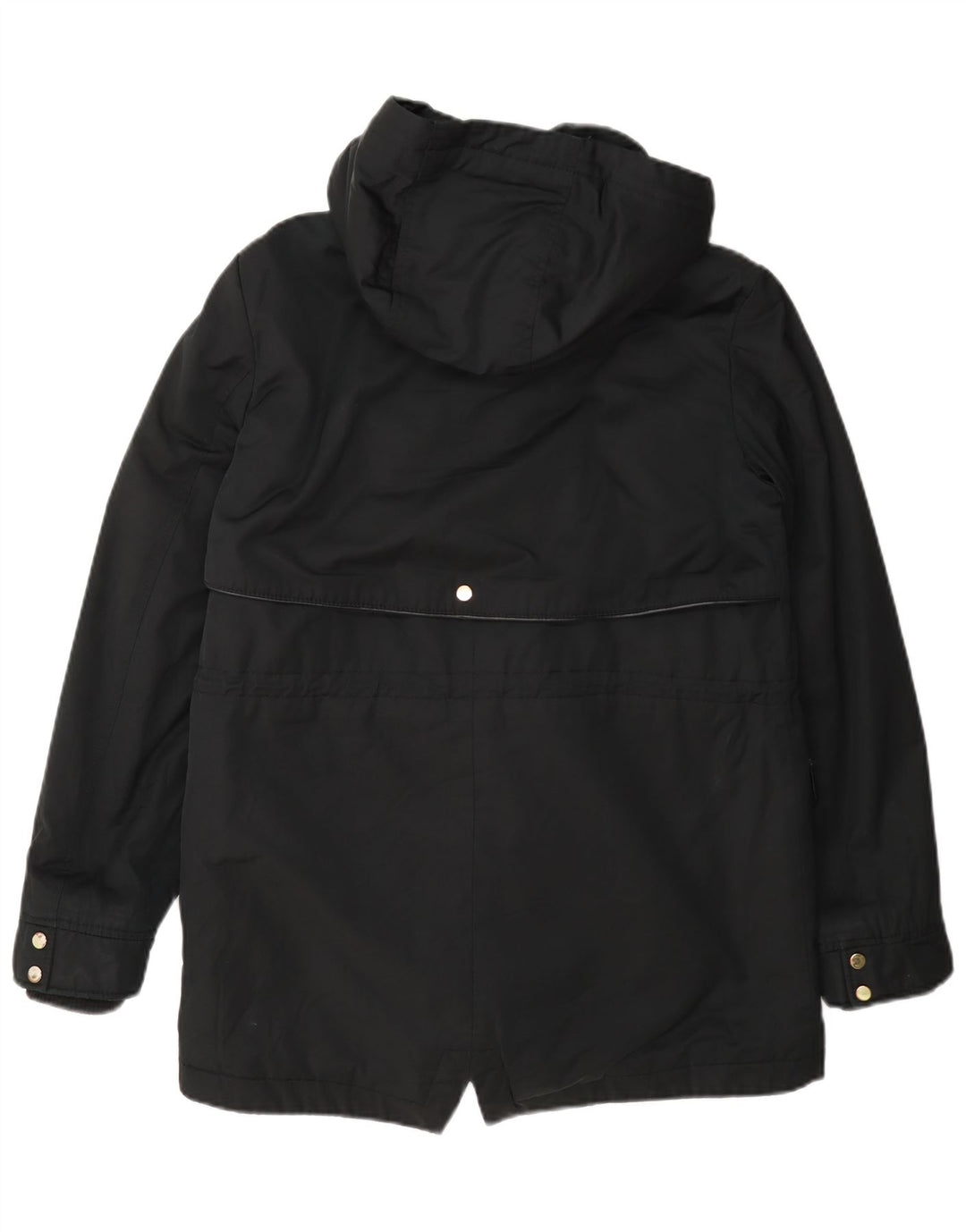 Zara Parka à capuche pour femme UK 10 Small Noir