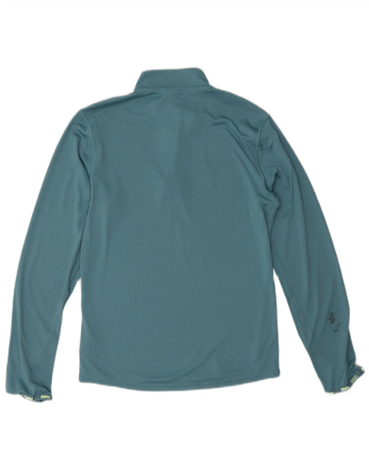 Puma Haut de survêtement zippé à col zippé garçon 13-14 ans Bleu Polyester