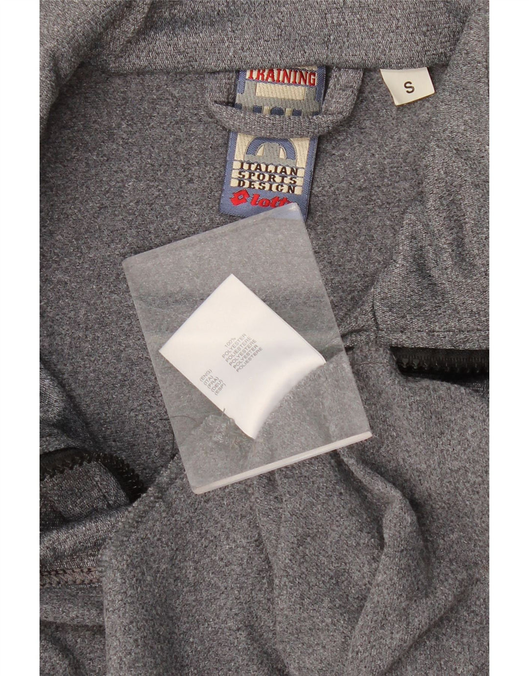 LOTTO Veste de Survêtement Graphique Homme Petit Gris Moucheté Polyester