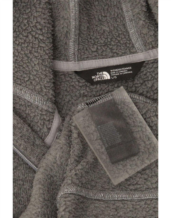 The North Face Veste utilitaire à capuche pour femme UK 14 Large Gris Moucheté
