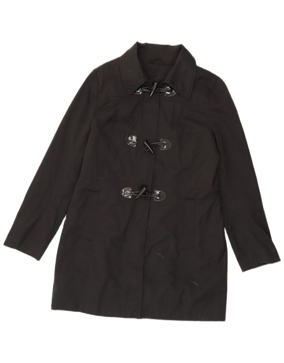 Nautica Duffle Coat Femme UK 14 Coton Noir Moyen
