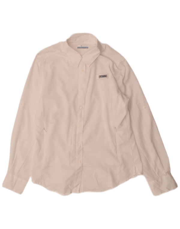 Columbia Chemise surdimensionnée pour femme UK 10 Small Blanc