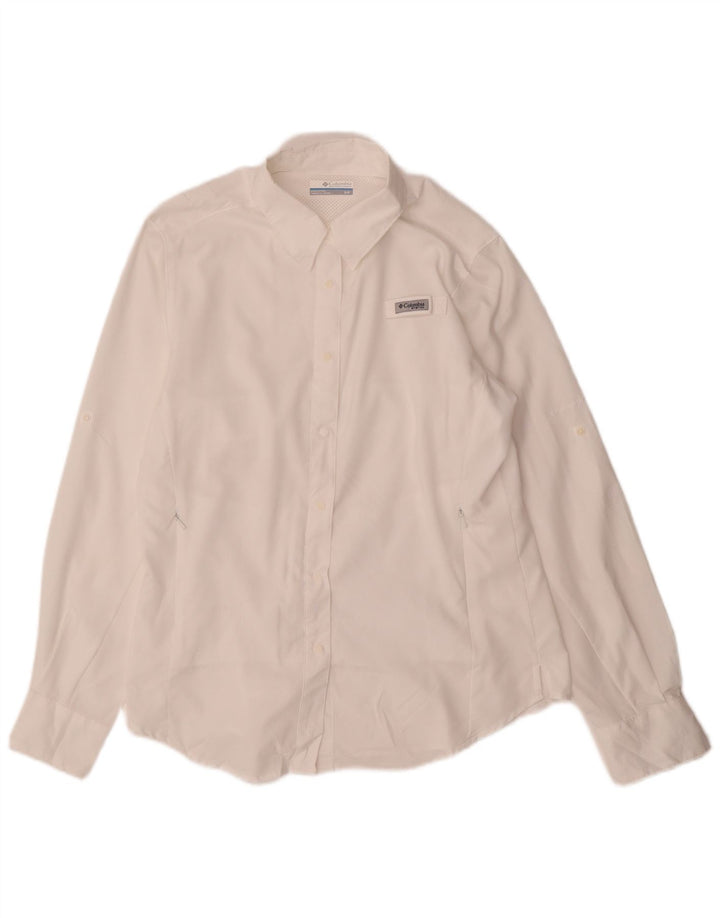 Columbia Chemise surdimensionnée pour femme UK 10 Small Blanc