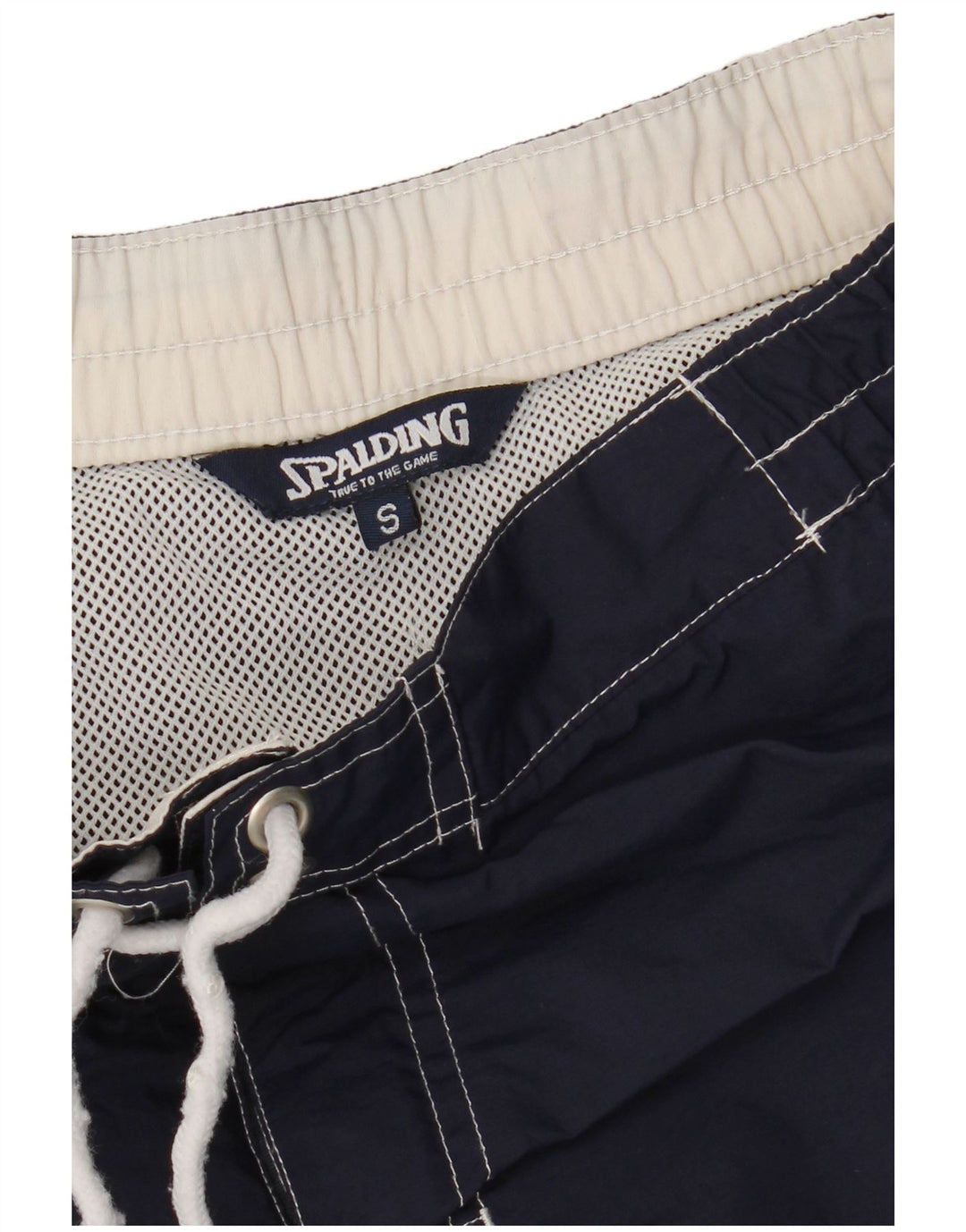 SPALDING Mens Graphic Swimming Shorts Small  Navy Blue Floral