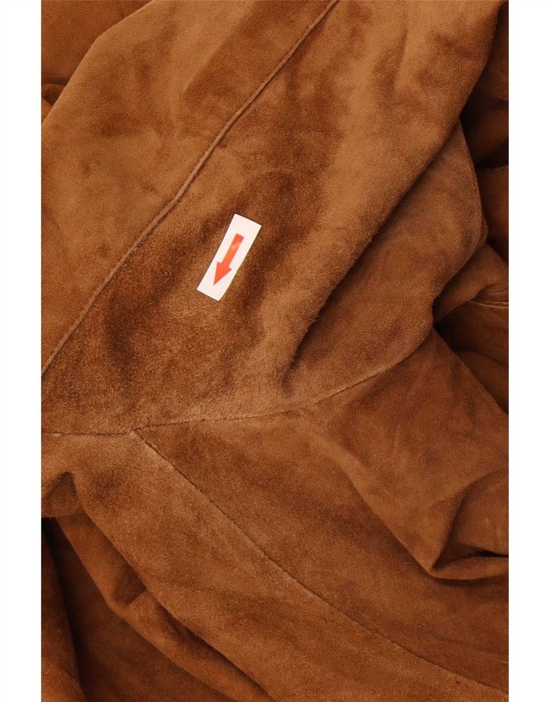 vintage Homme 1 Bouton Veste Blazer En Daim UK 36 Petit Marron