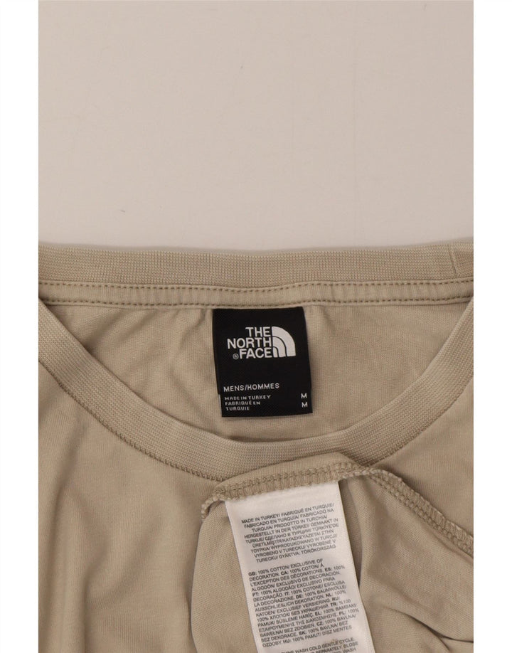 The North Face T-Shirt Graphique Homme Coton Beige Moyen
