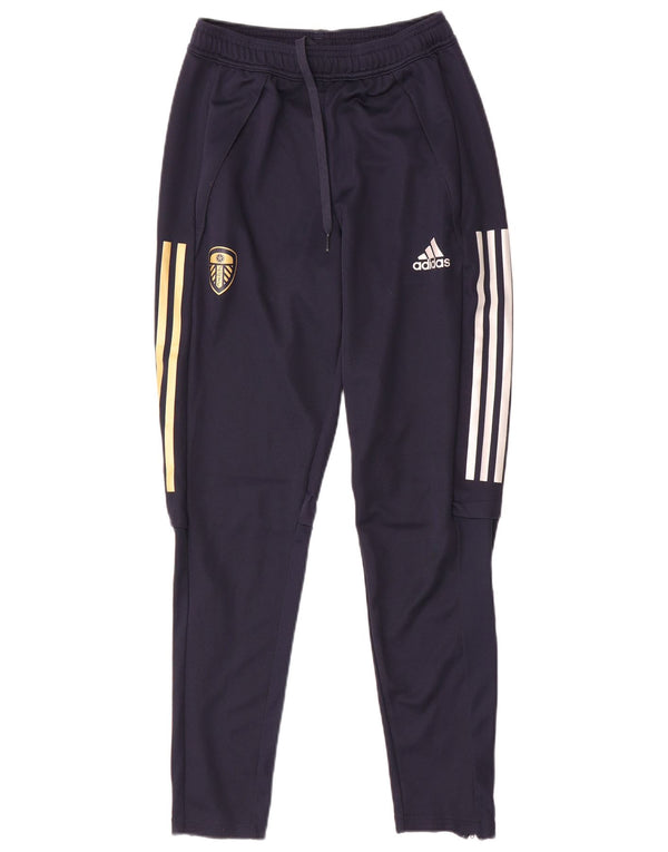 Adidas Pantalon de survêtement Leeds United Football Club pour homme Taille S Bleu marine