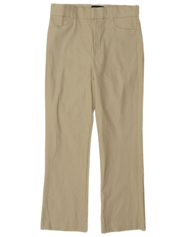 Zara Womens Bootcut Casual Trousers Large W30 L27 Beige Viscose