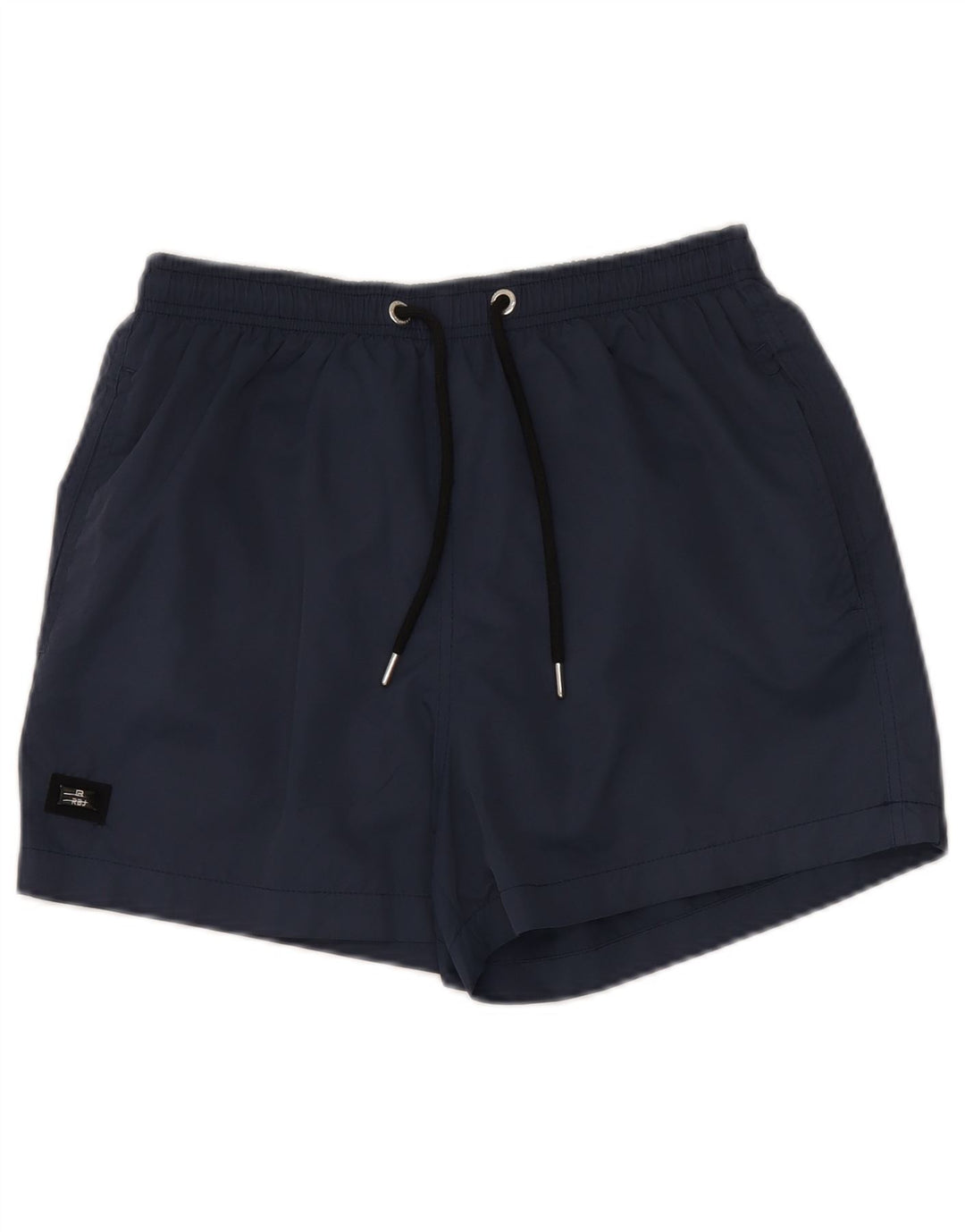 Short de bain vintage pour homme en polyester bleu marine moyen