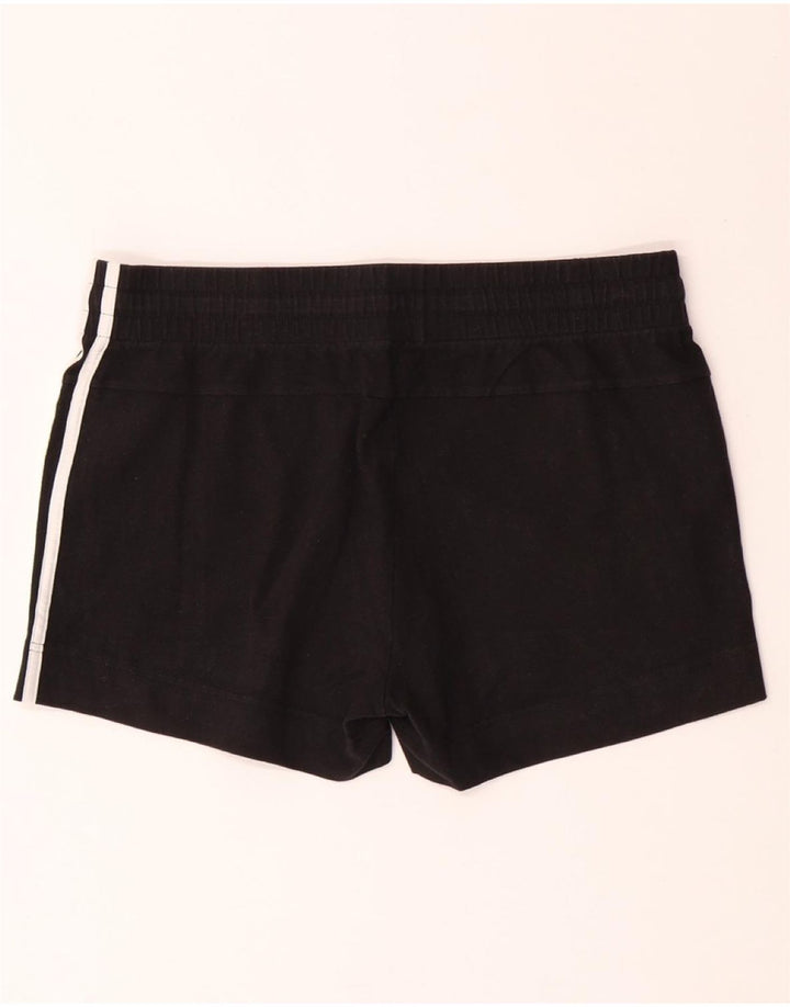 ADIDAS Short de sport pour femme UK 12/14 Coton noir moyen