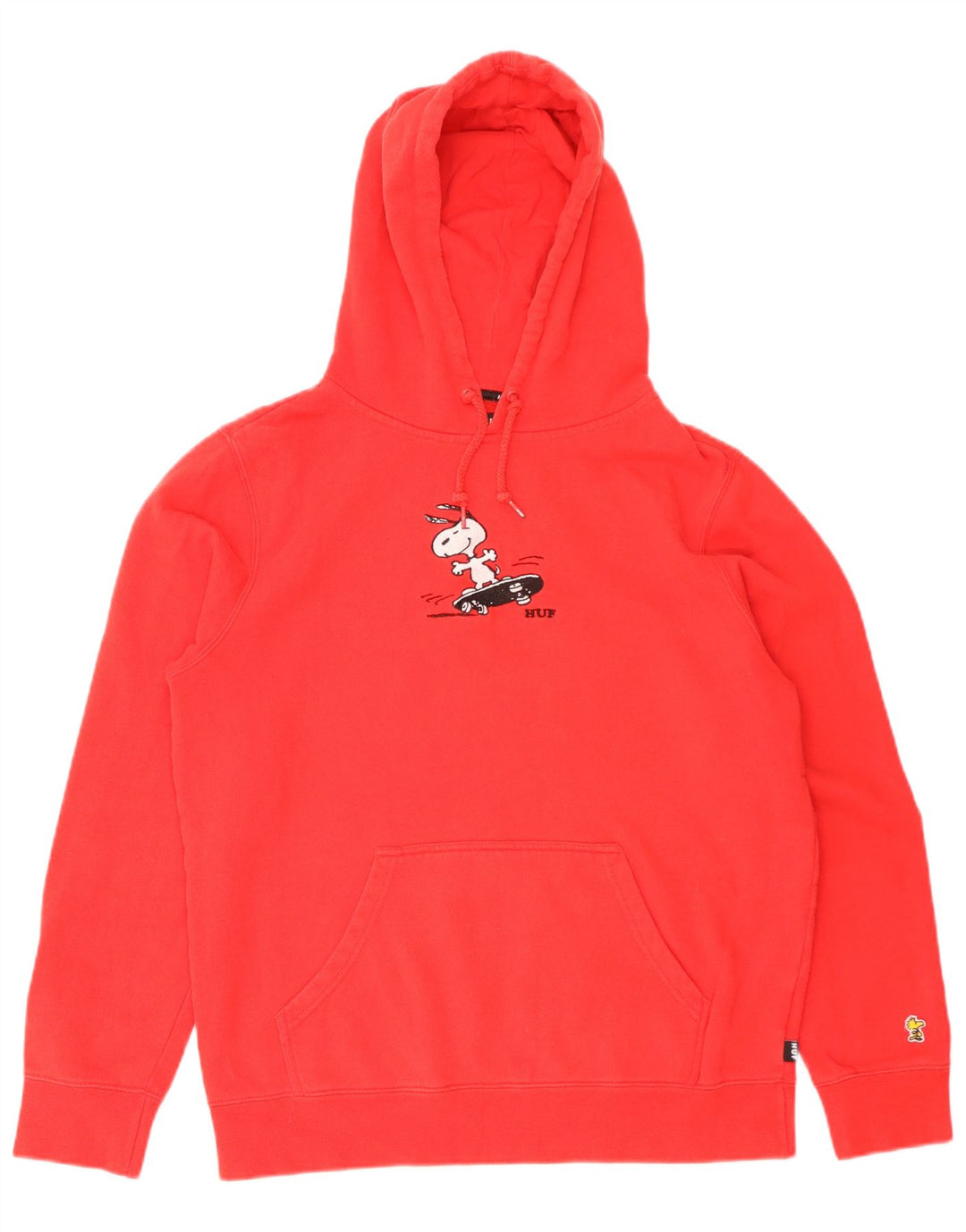 HUF Pull à Capuche Peanuts Graphic Homme Rouge Moyen Coton