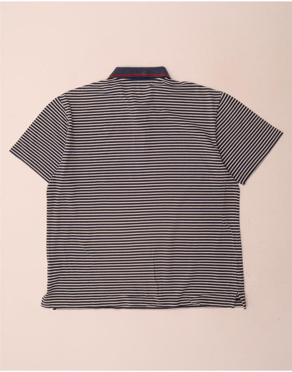 Fred Perry Polo Homme XL Bleu Marine Rayé Coton