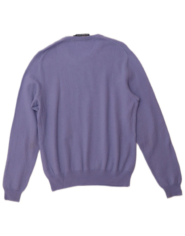 POLO RALPH LAUREN Pull à col rond pour homme en laine mérinos violette