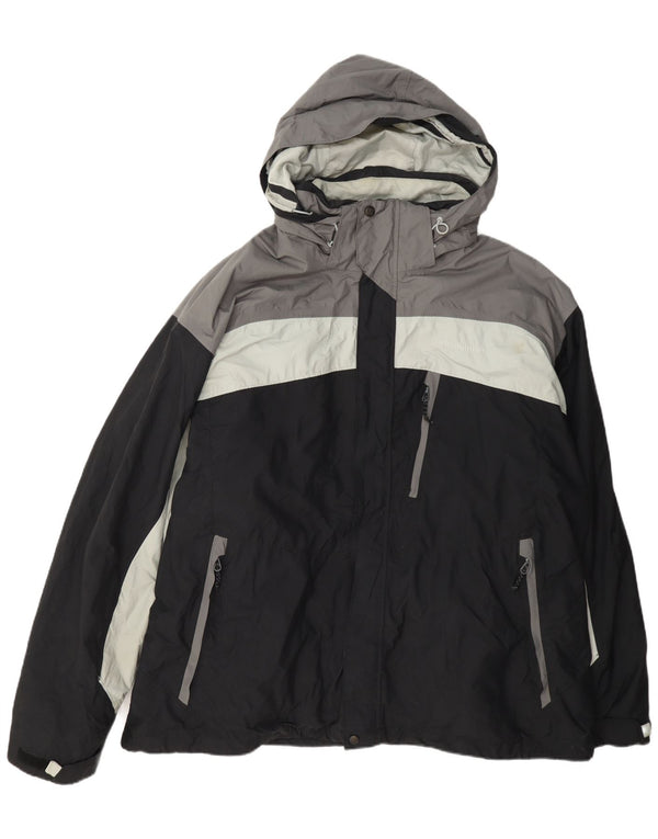Columbia Veste de ski à capuche Omni-Tech pour homme UK 44 2XL Noir Colourblock