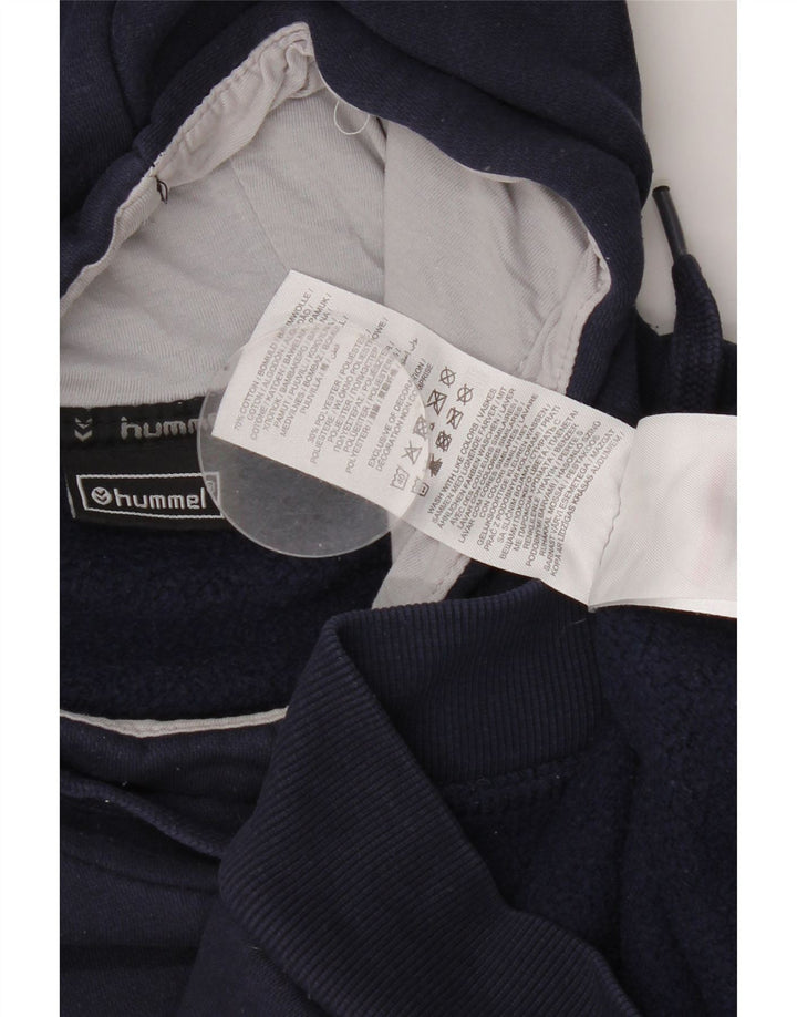 Hummel Pull à Capuche Graphique Homme Bleu Marine Moyen Coton