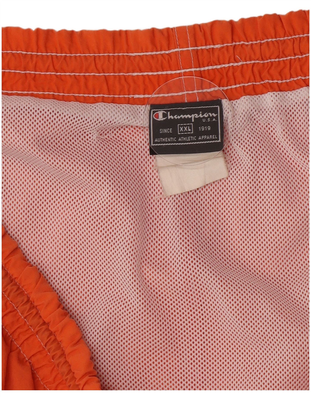 Champion Short de Bain Graphique Homme 2XL Orange Colorblock Polyamide