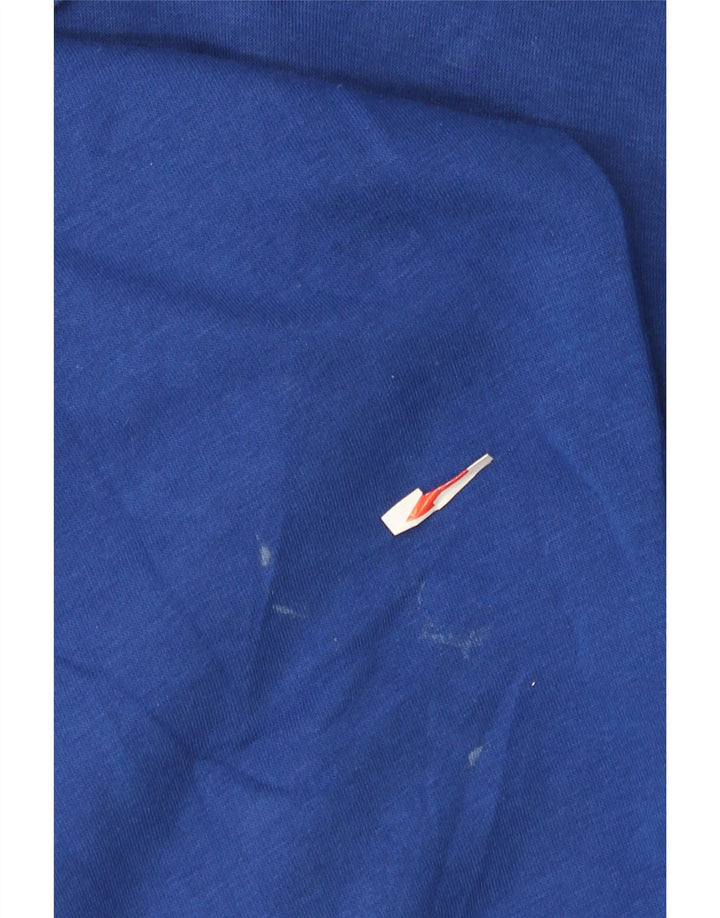 Zara Pull à capuche surdimensionné pour femme UK 10 Petit Bleu