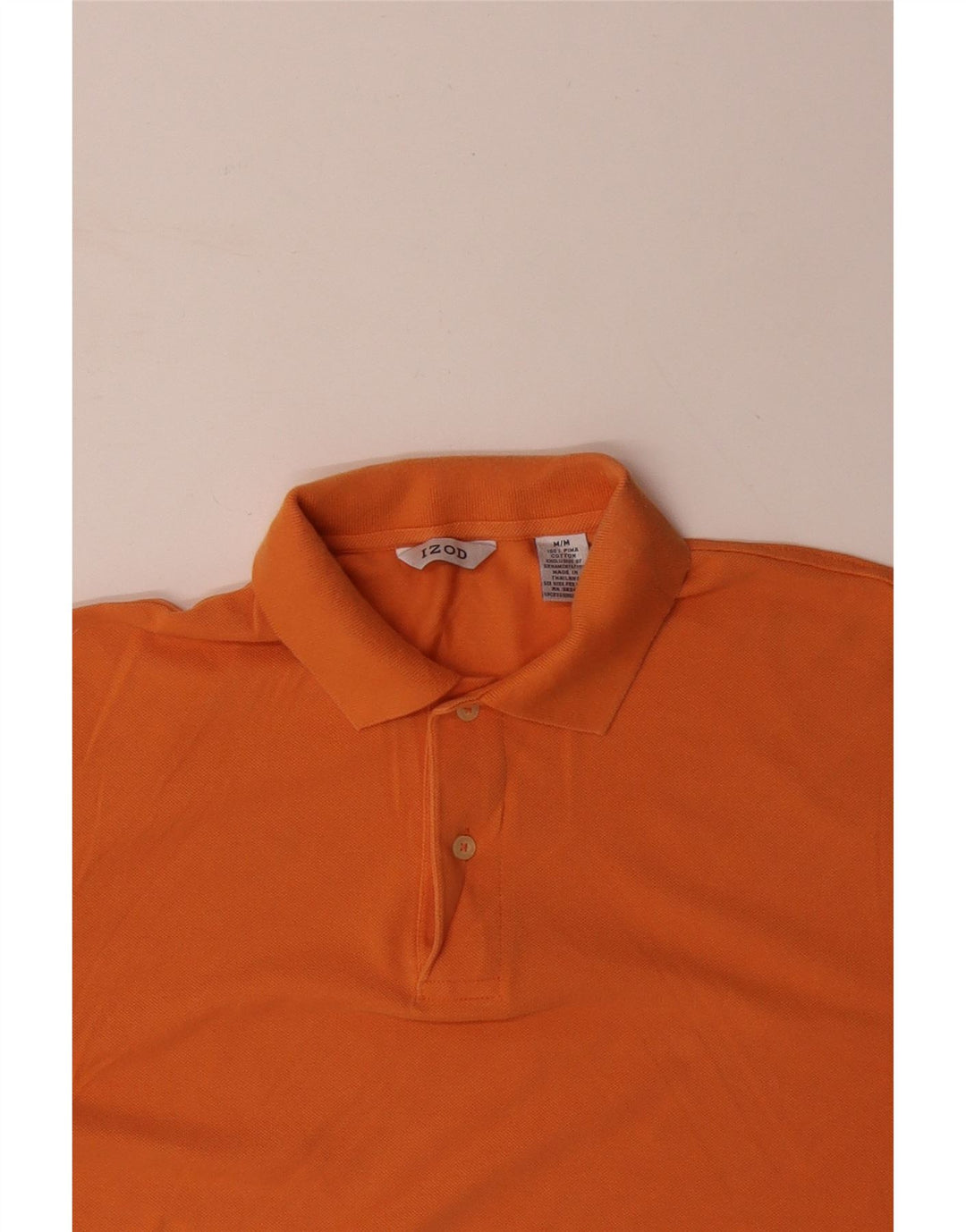 IZOD Polo Homme Orange Moyen Coton