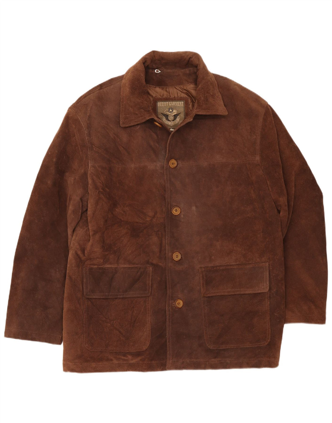 Pacific Air Forces Veste en daim pour homme IT 54 2XL Cuir marron